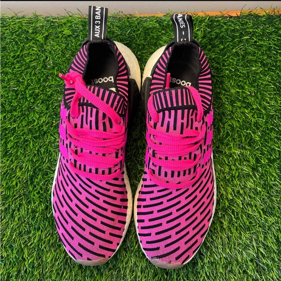 adidas gazelle silver green womens Adidas NMD CS2 Primeknit Boost Red Glitch Future Harvest